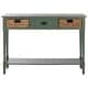 preview thumbnail 4 of 63, SAFAVIEH Christa Console Storage Table - 42"W x 14"D x 32"H Dusty Green