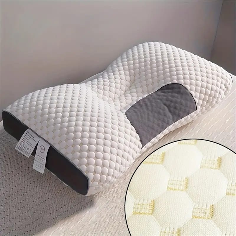 Cervical Pillow for Neck, Shoulder, & Back Pain Relief-Ergonomic Orthopedic Contour Pillow for Back and Side Sleep