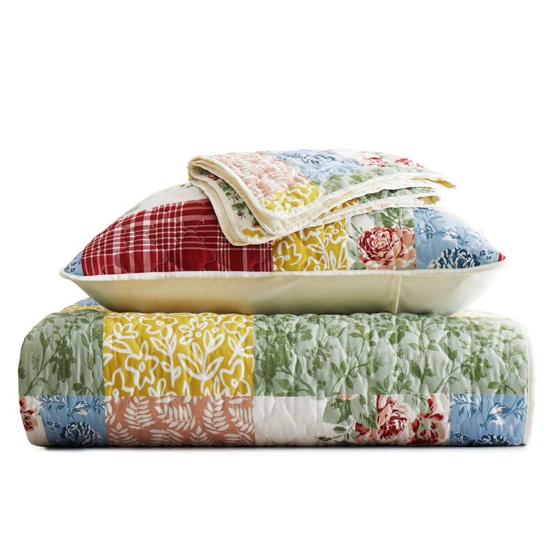 3-Piece Reversible Ultra Lighweight Coverlet Premium Microfiber Bedspread Quilt Set