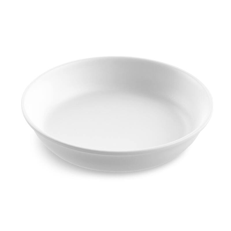 Abode Homewares by TarHong Edge Matte White Low Bowl, 8.5"/29.5 oz. Set of 6