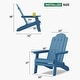 preview thumbnail 32 of 58, WINSOON All Weather HIPS Outdoor Folding Adirondack Chairs Set of 8