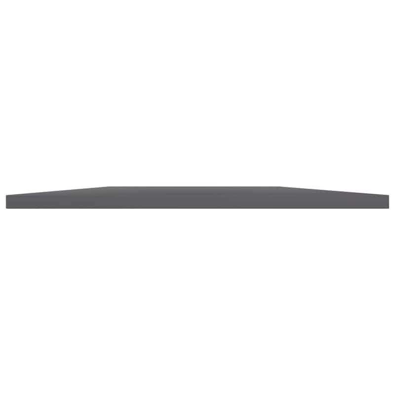 vidaXL Bookshelf Boards 8 pcs High Gloss Gray 23.6"x19.7"x0.6" Chipboard