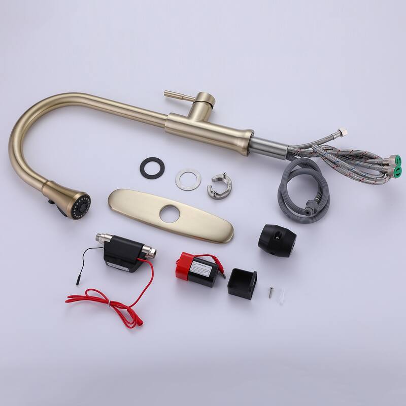 Touch Kitchen Faucet With Pull Down Sprayer Touch On Single Handle Pull Down Kitchen Sink Faucets One Hole Smart Taps