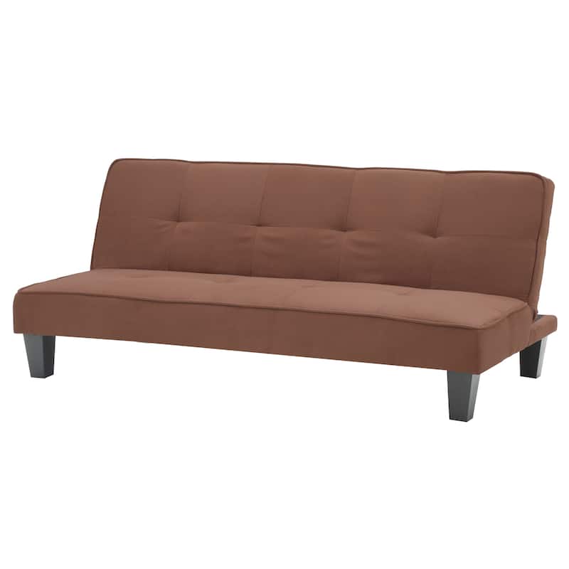 Chocolate Microfiber 3-Seater Sofa Bed, Comfortable, Space-Saving Design, Ideal for Modern Homes