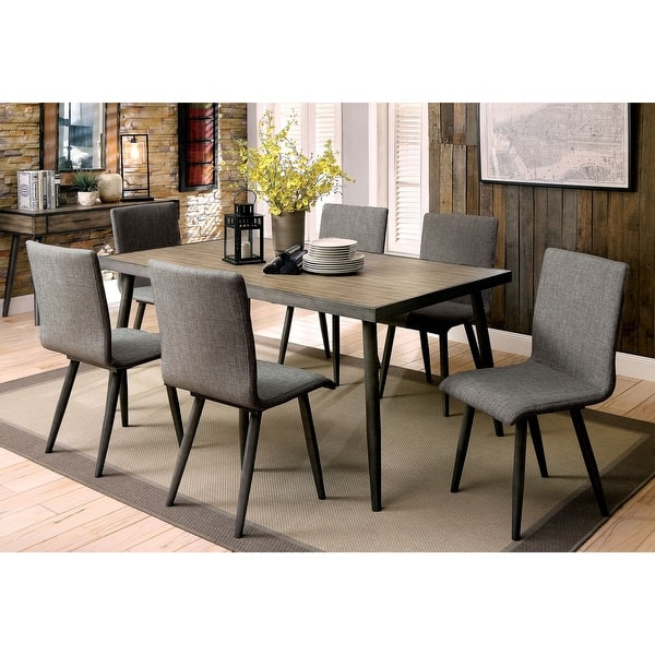 Furniture Of America Macon 7 Piece Dining Table Set Overstock 25364114