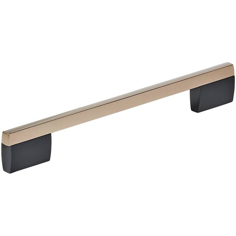 Amerock BP37271 Claremont 8-13/16" Center to Center Bar Cabinet Pull - Matte Black / Rose Gold