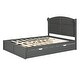 preview thumbnail 7 of 26, Multiple Storage Space Wood Queen Size Platform Bed with Twin Size Trundle and 2 Drawers