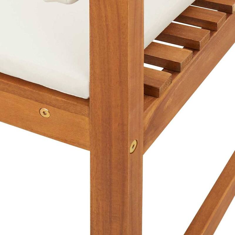 vidaXL Garden Chair 50 x 50 x 91cm Solid Acacia wood - 19.7 x 19.7 x 35.8