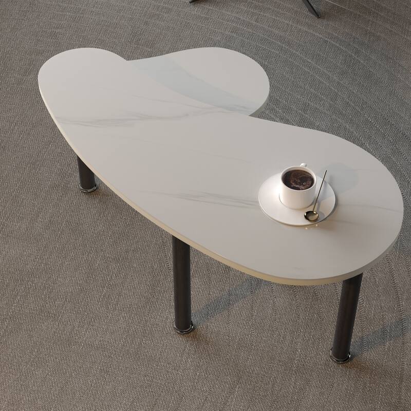 GDFStudio - Eulalia 360 Degree Rotating Nesting Coffee Table Set with Solid Rubberwood Legs