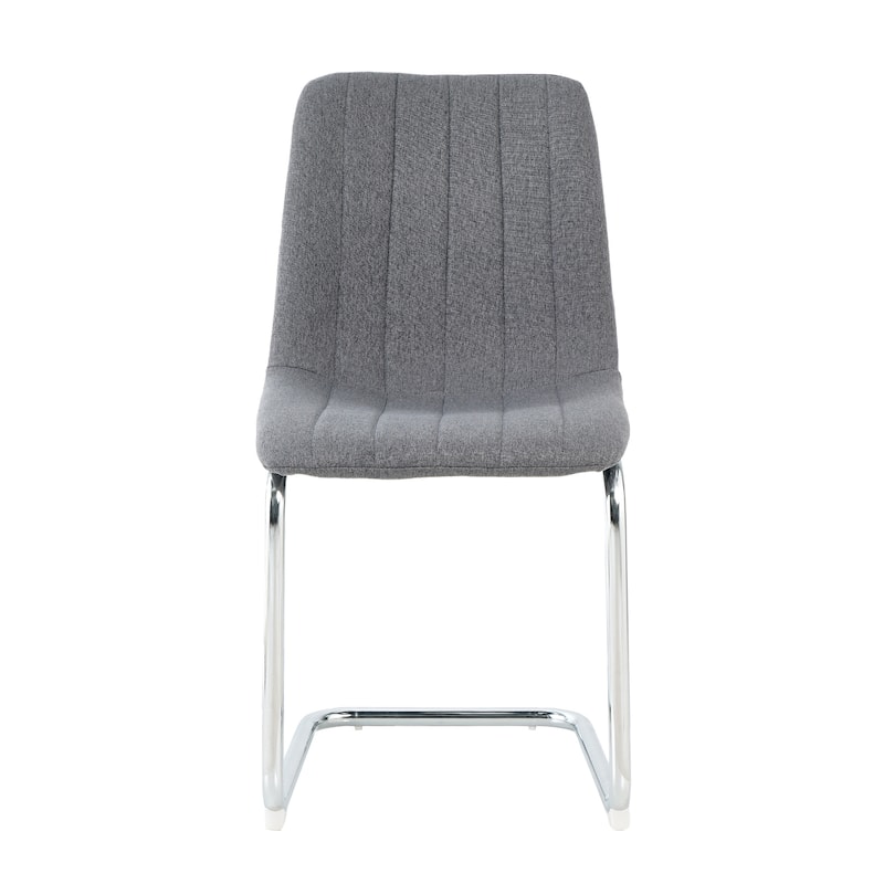 (set of 4)dining bow chair bedroom stool back metal leg (silver)