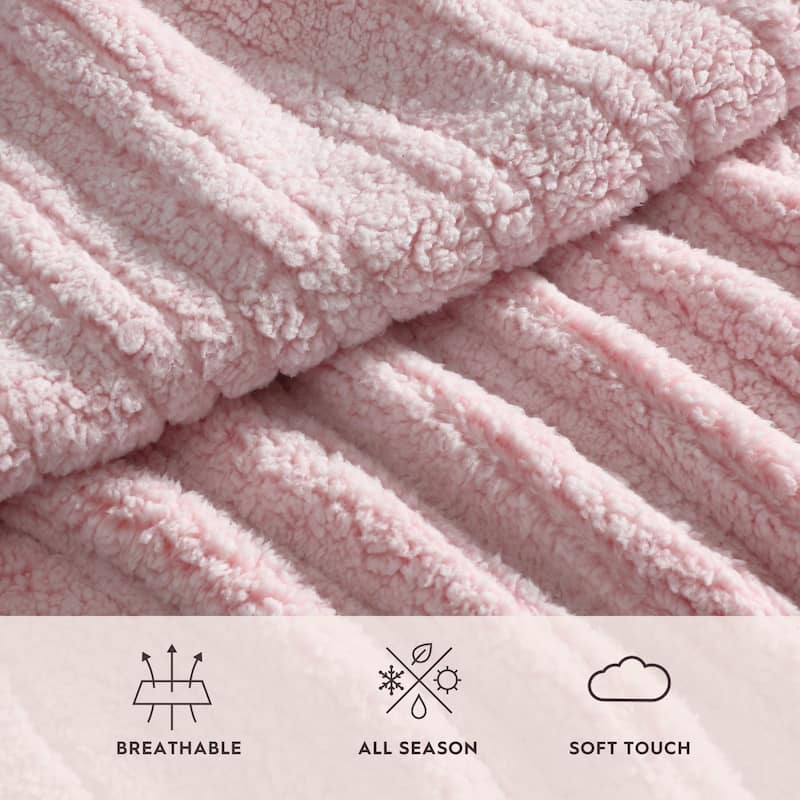 Laura Ashley Plush Reversible Heated Blanket