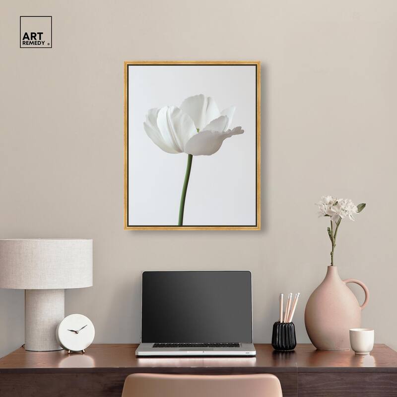 Pearl Floret Canvas by Art Remedy