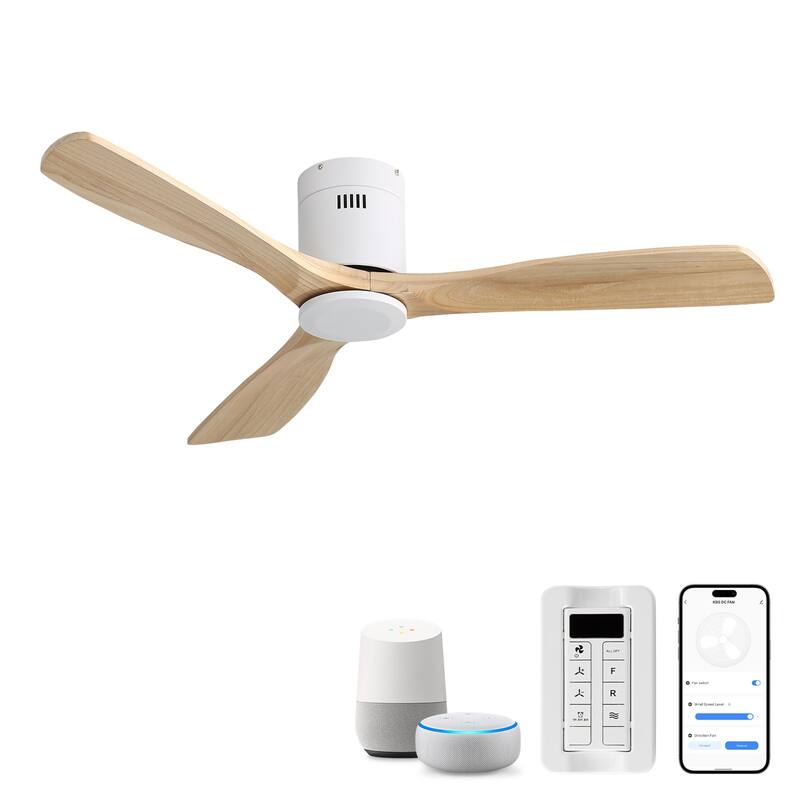 52 Inch Smart Remote Control Ceiling Fan with DC Motor