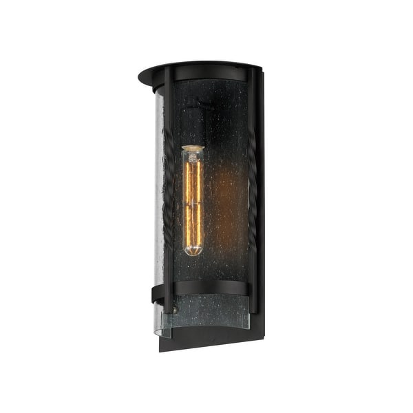 slide 2 of 4, Maxim 30192 Foundry 16" Tall Outdoor Wall Sconce Black
