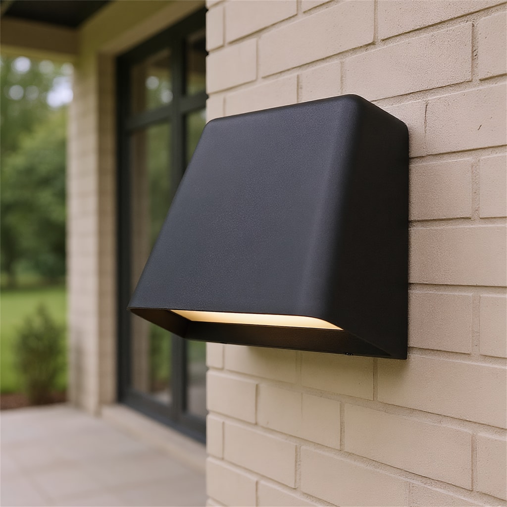 5.5" Sand Black LED Wall Sconce