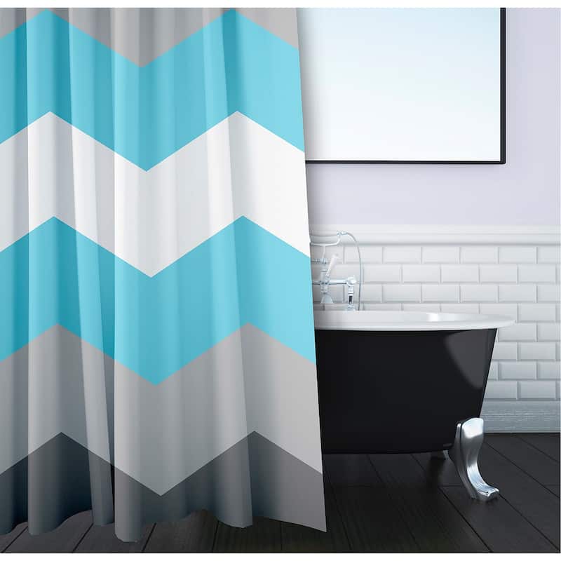 Inclusive Pride Flag Durable Poly Shower Curtain