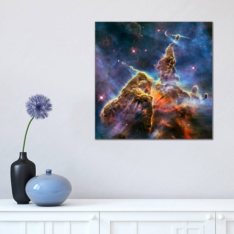 iCanvas "Mystic Mountain in Carina Nebula II (Hubble Space Telescope)" by NASA Canvas Print - 18x18x1.5