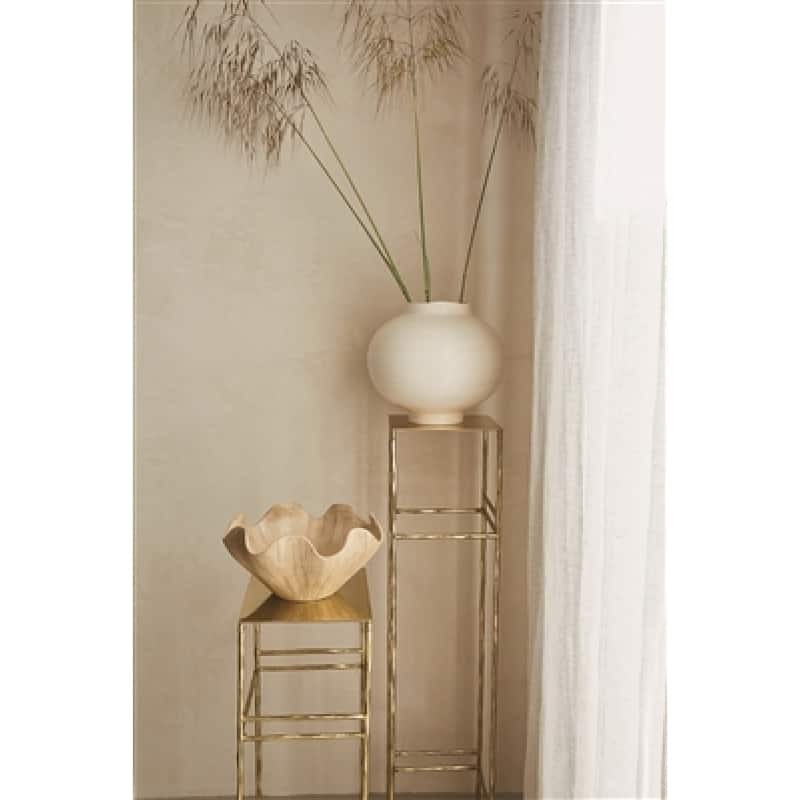 Hand Crafted Camila Decorative Vase - 12.25" - Cream