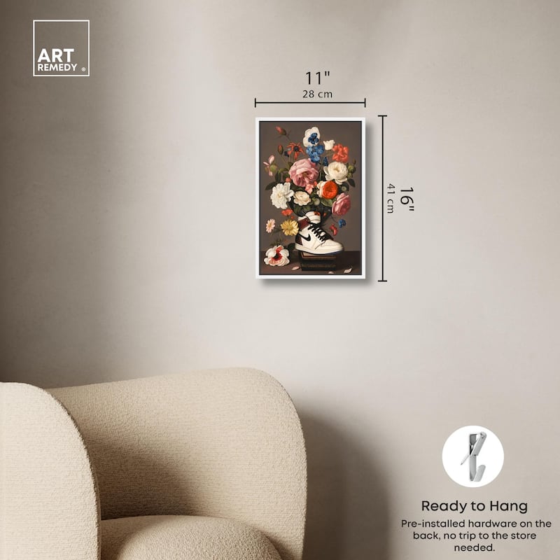 Sneaker Bouquet I Canvas by Art Remedy