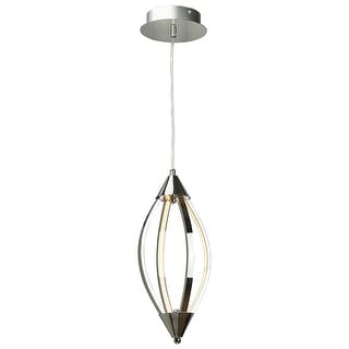 4 Light LED Array Pendant, Curved inward design - Chrome - Bed Bath ...