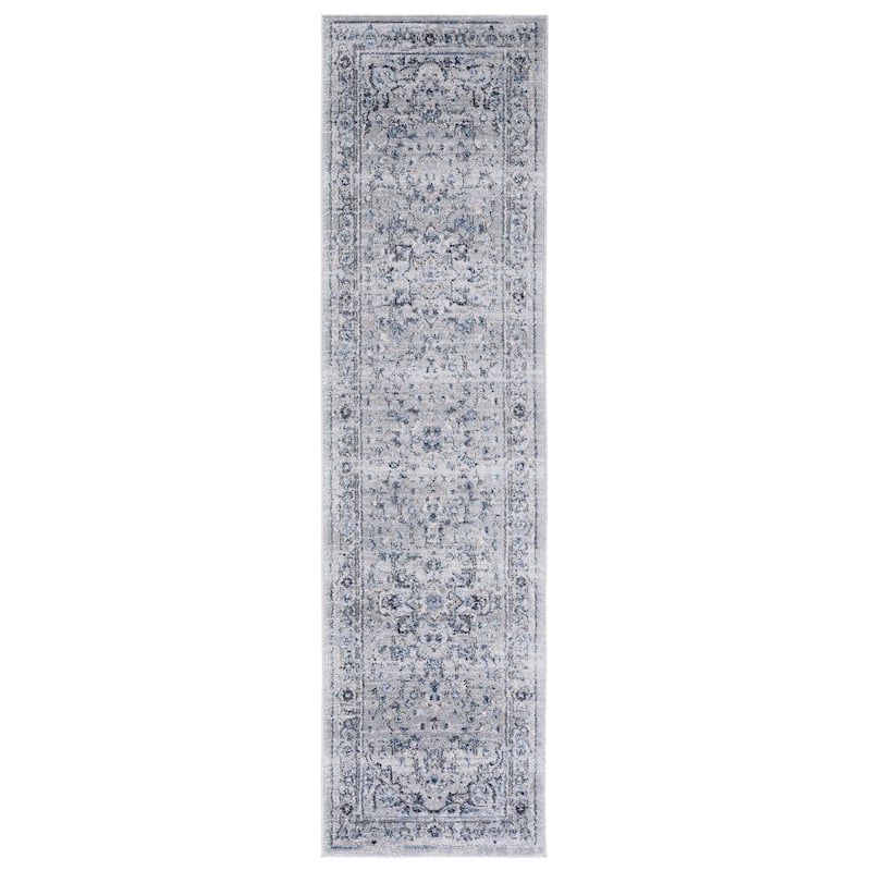 SAFAVIEH Charleston Prabha Vintage Boho Oriental Rug - 2' x 8' Runner - Grey/Dark Grey