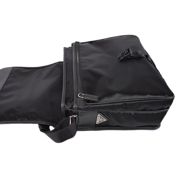 mens black leather cross body bag