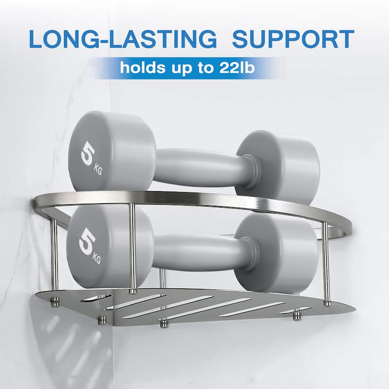2-Pack 304 Stainless Steel Wall Mounted Corner Shower Caddy