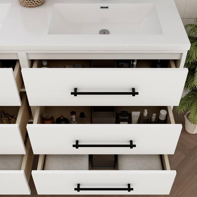 Victoria 48'' Free-standing Vanity with Double Reinforced Acrylic Sink - 47.20