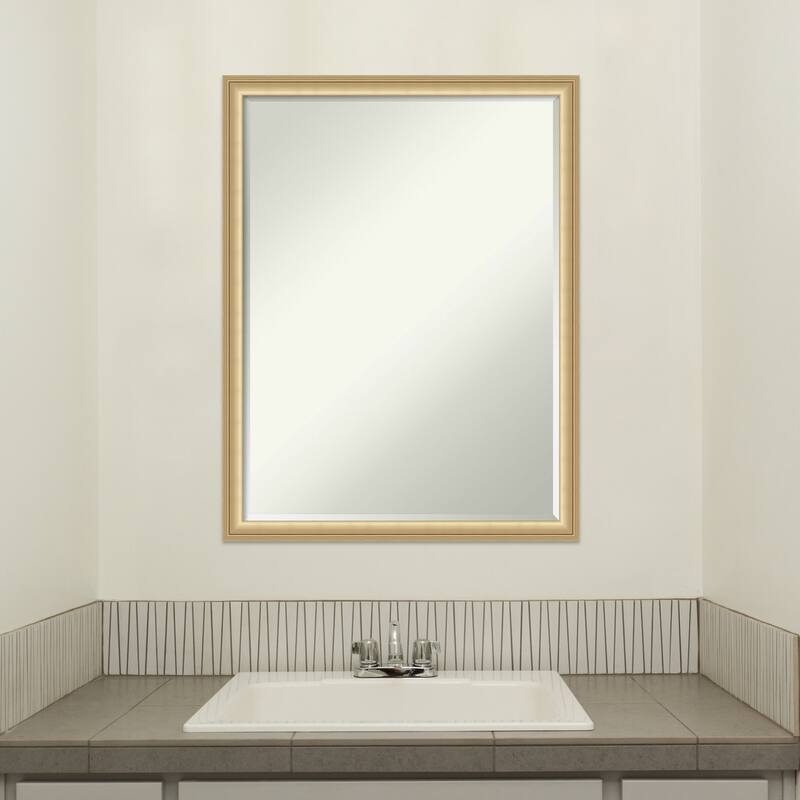 Florence Half-Inch-Bevel Framed Bathroom Vanity Wall Mirror - Glass Size 18x24