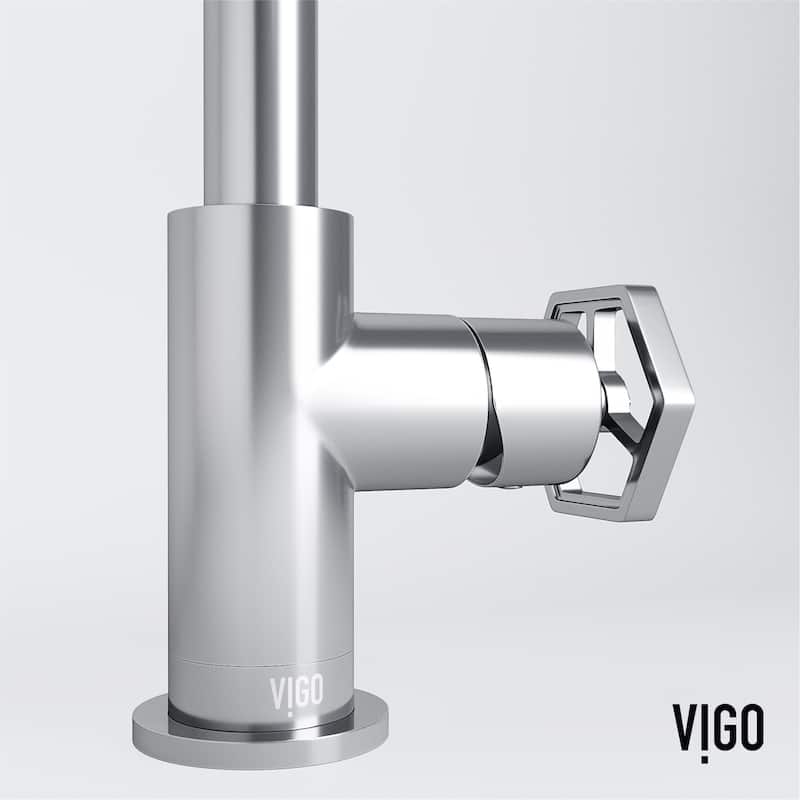 VIGO Ruxton 9" H Single Handle Single Hole Bathroom Faucet