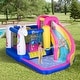 preview thumbnail 1 of 7, Outsunny Kids Bounce Castle House Inflatable Trampoline Water Slide Pool Climbing Wall 5 in 1 with Inflator for Kids Age 3-8