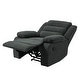 preview thumbnail 93 of 101, Overstuffed Cotton Corduroy Manual Pushback Recliner with Wide Armrest
