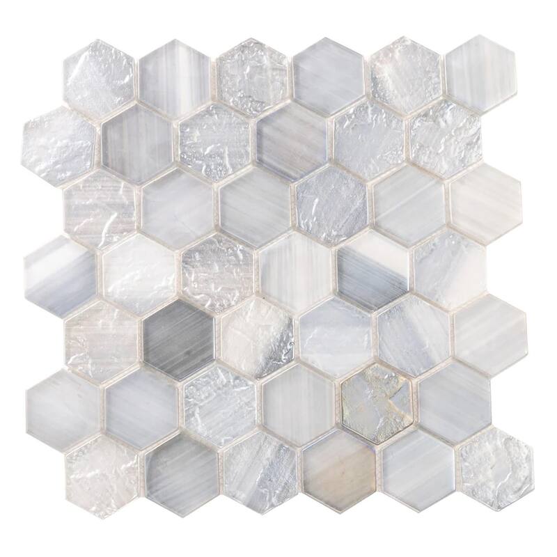 Apollo tile 12" x 12" Verre Matte Grey Glass Tile (9.6 sq ft/case) - 10 Pack
