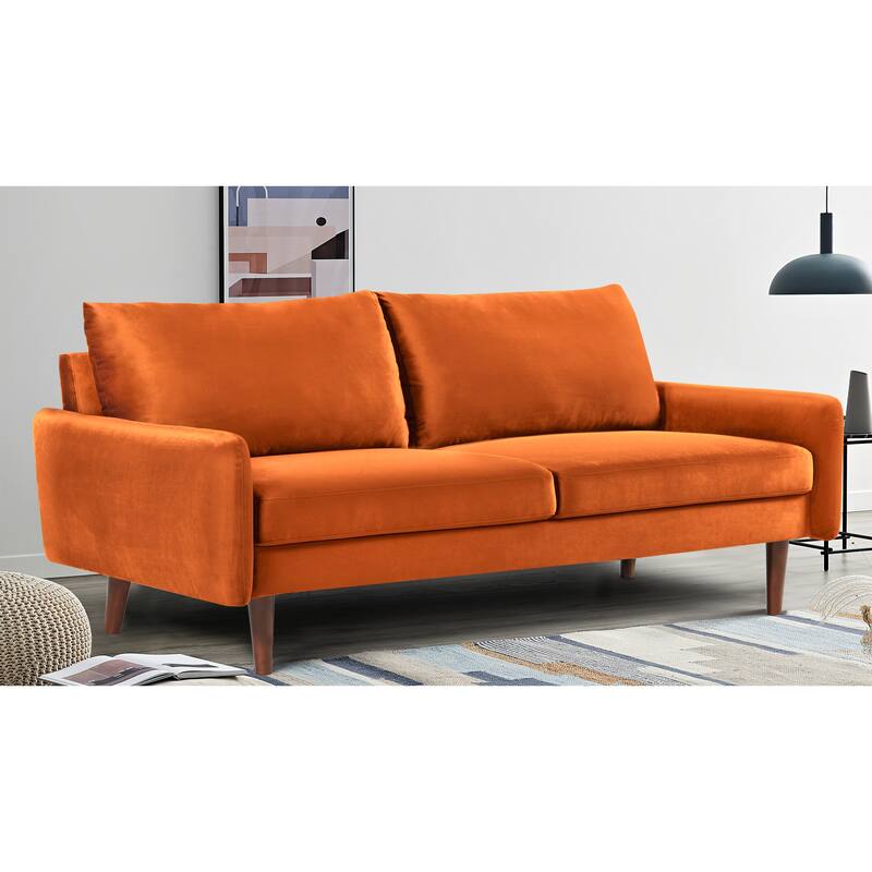 US Pride Furnitirue 70''W Tapered-Leg Velvet Sofa