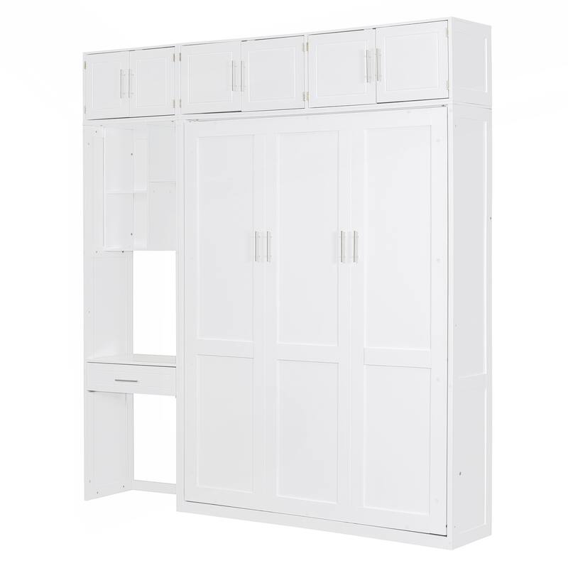Versatile Space-Saving Murphy Bed with Integrated Storage and Desk for All Spaces