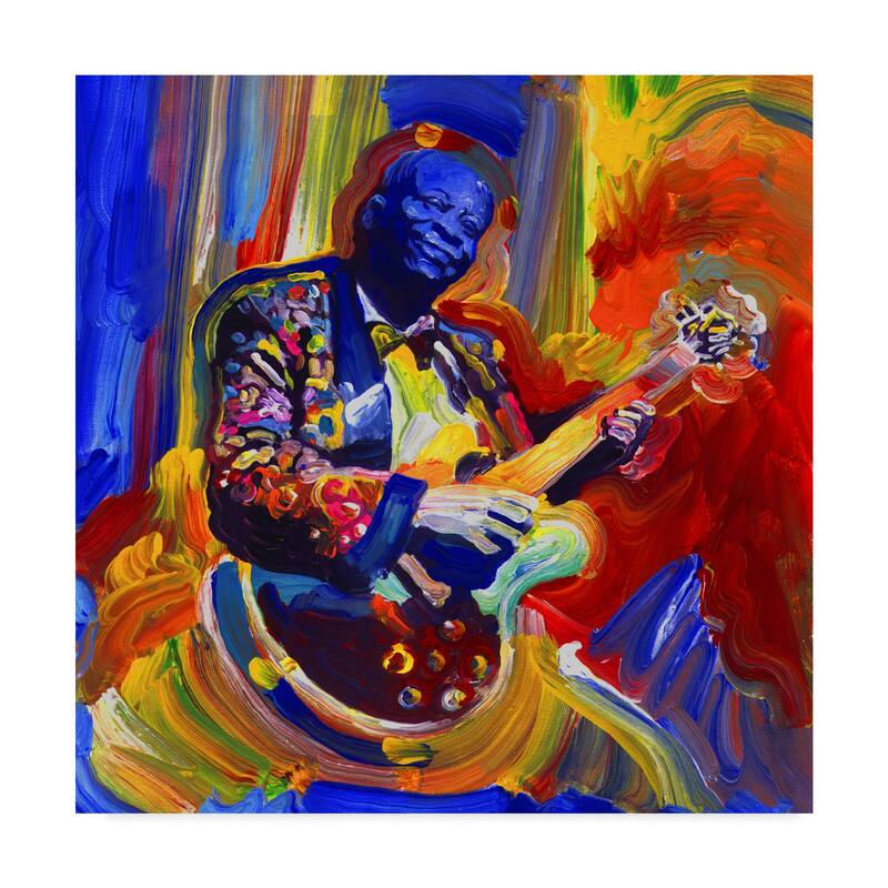 Howie Green 'Bb King Portrait' Canvas Art