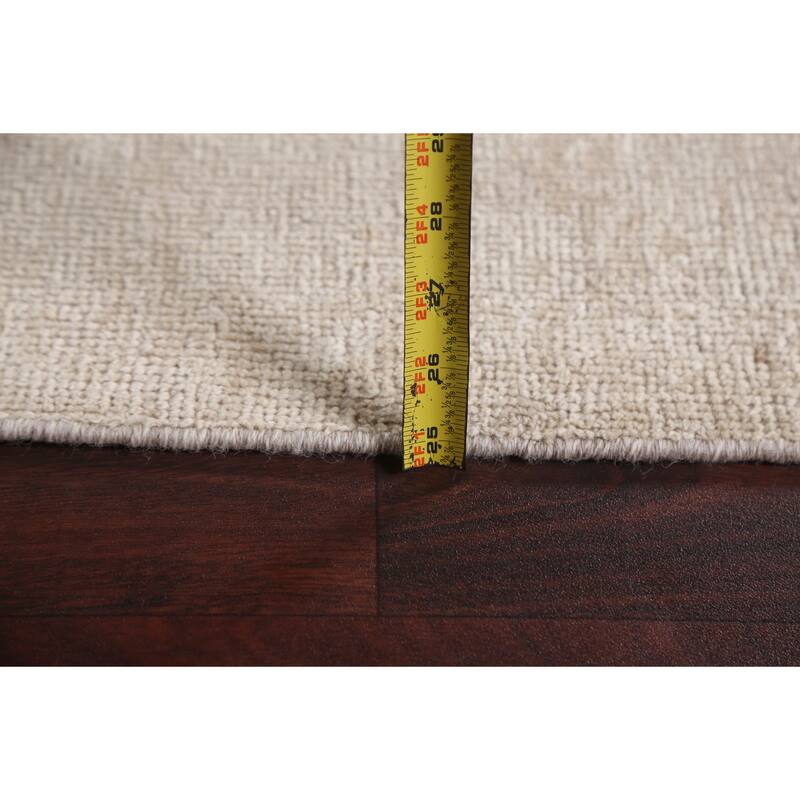 Vegetable Dye Muted Oushak Oriental Area Rug Hand-knotted Wool Carpet - 5'10" x 9'2"