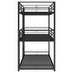 preview thumbnail 19 of 38, Metal Triple Bunk Bed Frame Sturdy Steel Slat Support