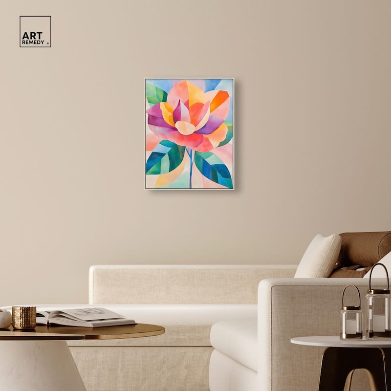 Ail Geofloral I Canvas by Art Remedy