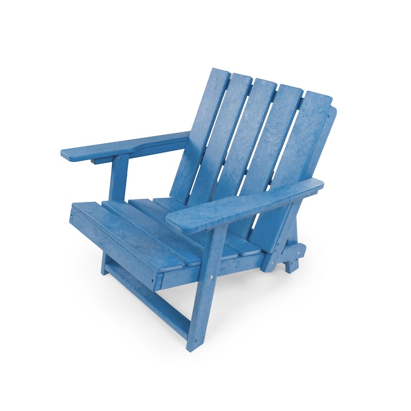Amalfi Fully Assembled All-Weather HDPE Outdoor Folding Modern Adirondack Chair