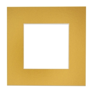 11x14 Precut Acid-Free Mat Board For 12x16 Frame - Metallic Gold, Single Mat, Made In USA - View #2
