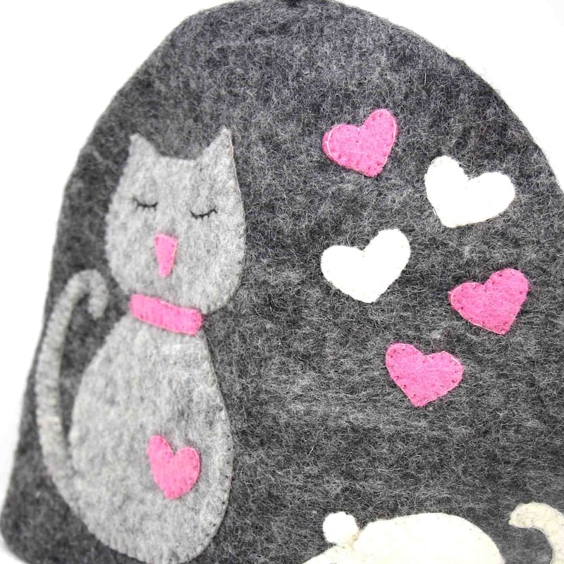 Handmade Felt Large Tea Cozy Cover (Nepal)