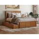 preview thumbnail 39 of 118, Madison Platform Bed with Matching Footboard with Storage Drawers Light Toffee - Queen