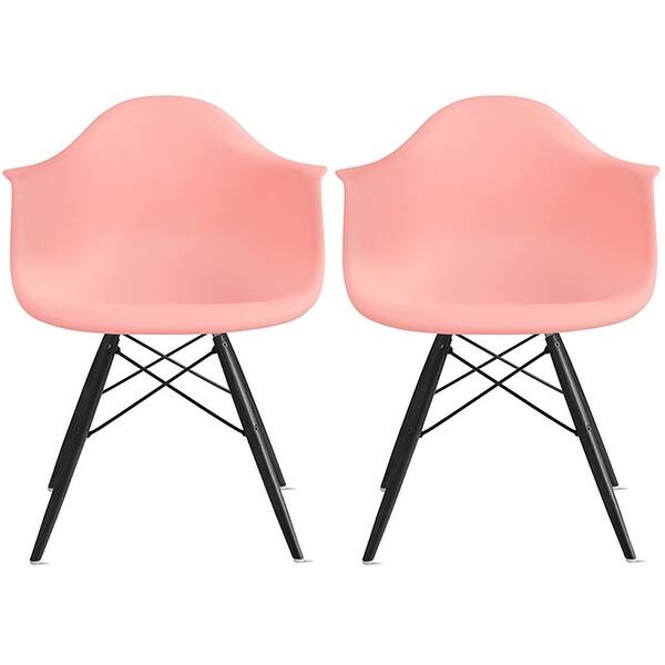Shop 2xhome Set Of 2 Designer Accent Chairs Dining With Arms Backs