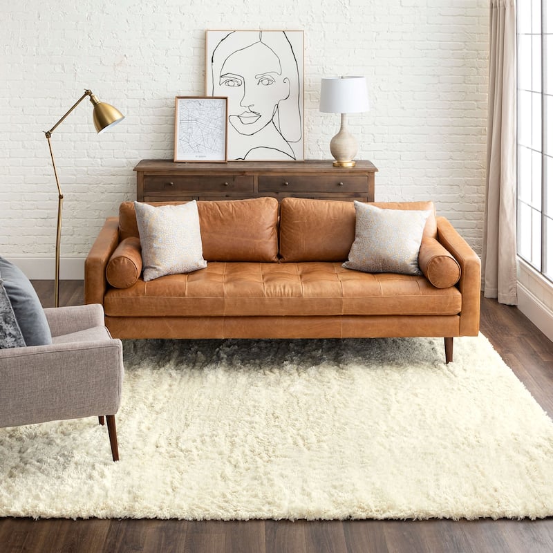 Karastan Billow Shag Area Rug - 10' x 13' - Ivory - Rectangle