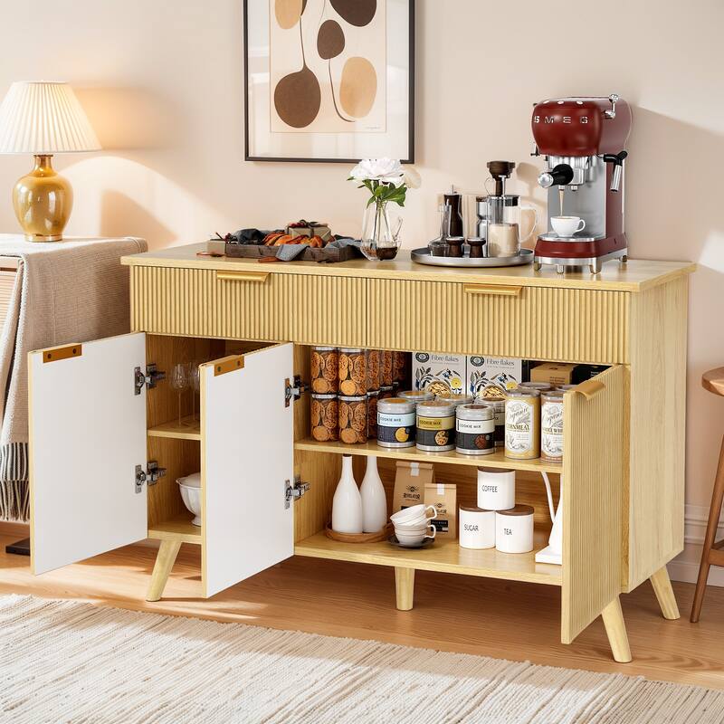 Pocassy 47" Modern Buffet Cabinet with Storage