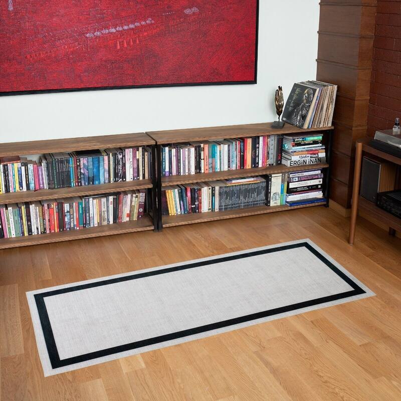 Machine Washable-Eco-Friendly Area Rug With Non-Slip Backing Everest Design