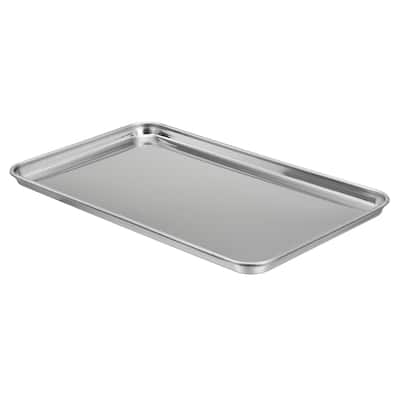 430 Stainless Steel Tray, Rectangular Flat Type Lab Instrument Tool - Silver - 26.5x15.5cm
