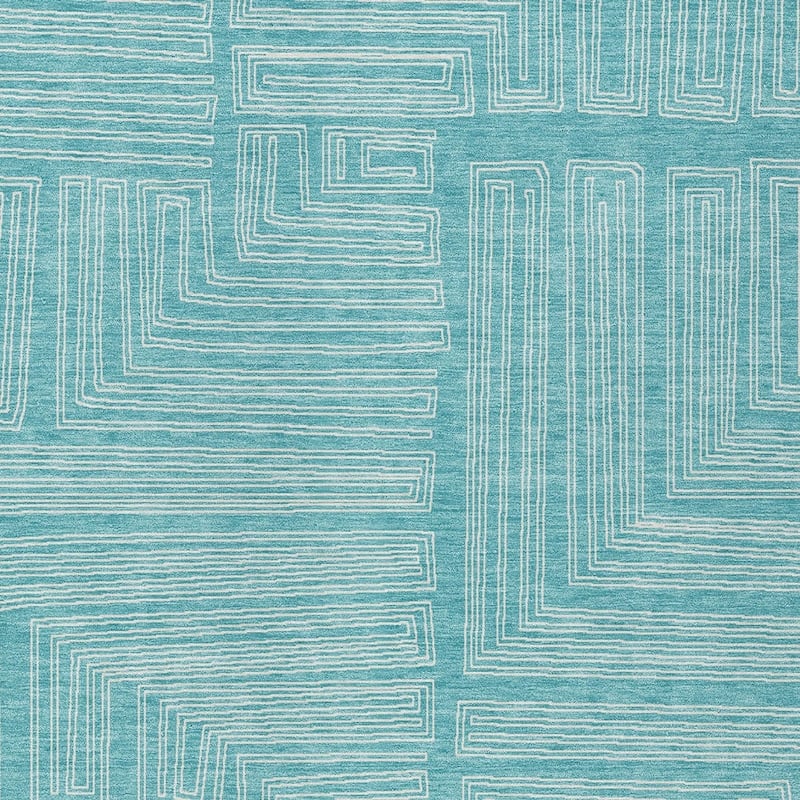 HomeRoots Geometric Transitional Rectangle Outdoor Rug