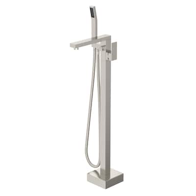 Lordear Bathtub Faucet Tub Filler Swivel Faucet with Hand Shower, Swivel Spout